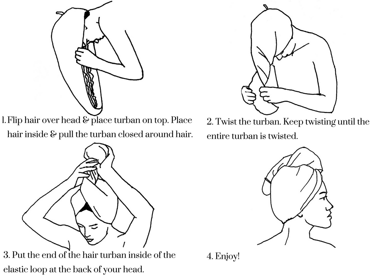 Pure Silk Hair Wrap - Anti Hair Frizz - Sustainable