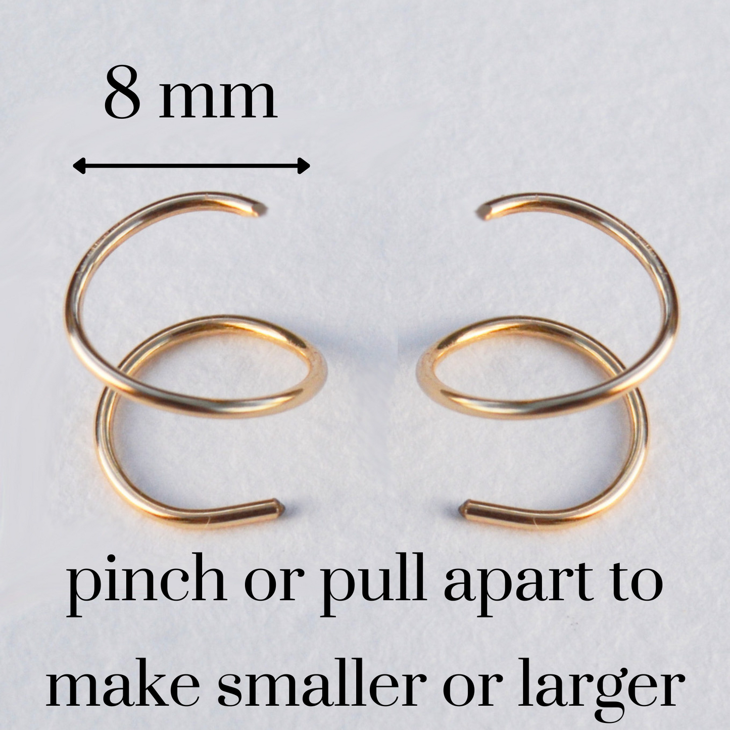 14K Gold Filled Spirals