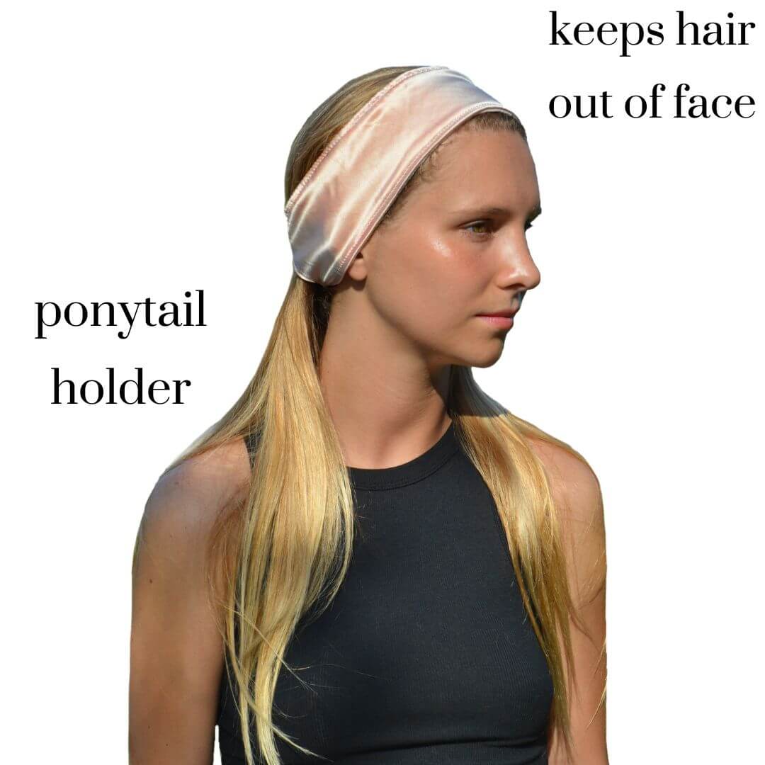 Pure Silk Headband for Face Washing & Sleeping