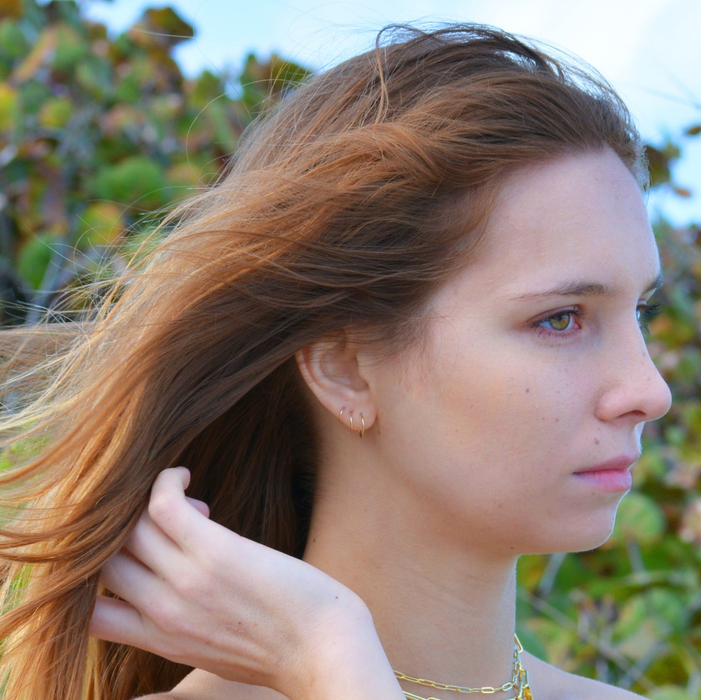 14K Gold Hoop Earrings