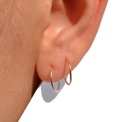 14k Gold Hoop Earrings