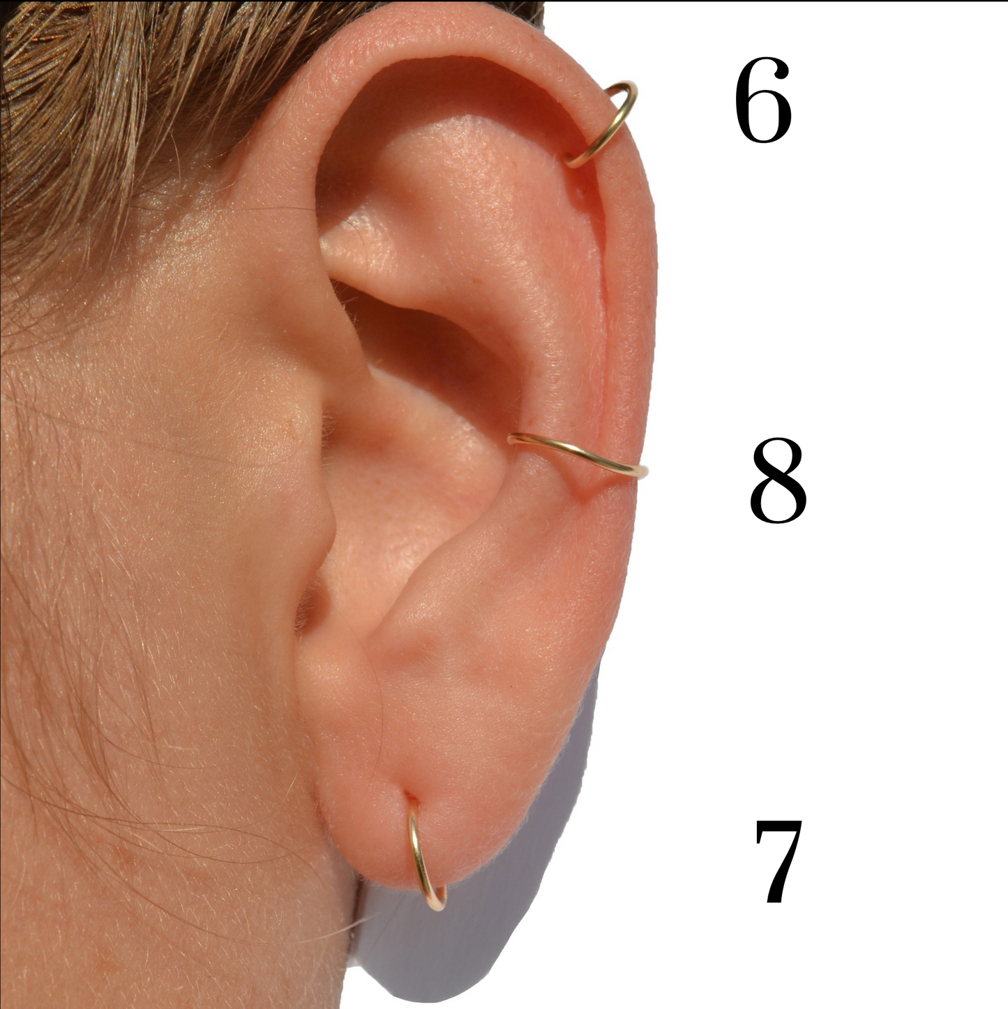 14K Gold Hoop Earrings