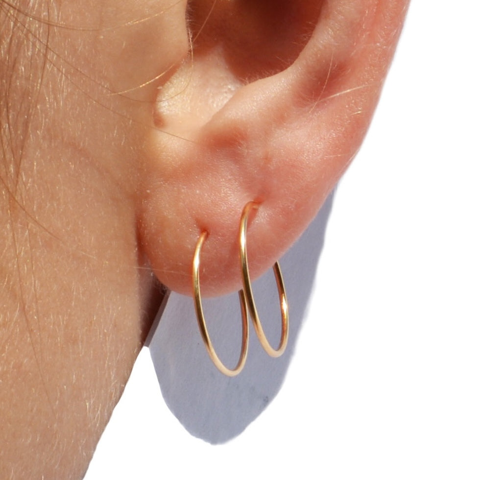 14k Gold Hoop Earrings