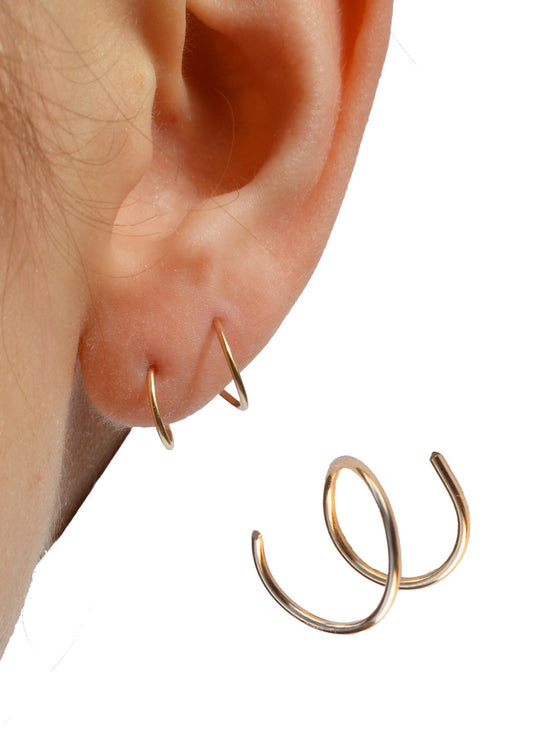 14K Gold Filled Spirals